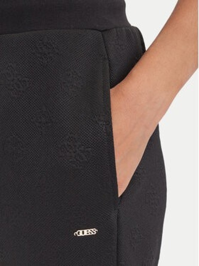 Guess Spodnie dresowe V5YB06 KBSL2 Czarny Regular Fit