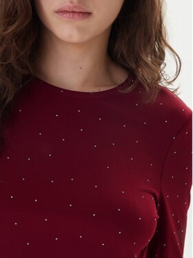 ONLY Bluzka Zita 15358986 Bordowy Regular Fit