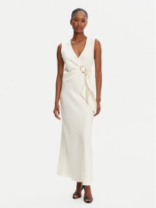 Marella Sukienka koktajlowa Titano 2513221053 Écru Regular Fit