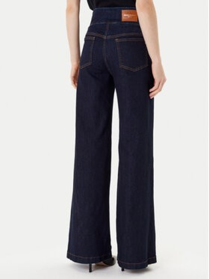 Rinascimento Jeansy CFC0126162003 Granatowy Wide Leg