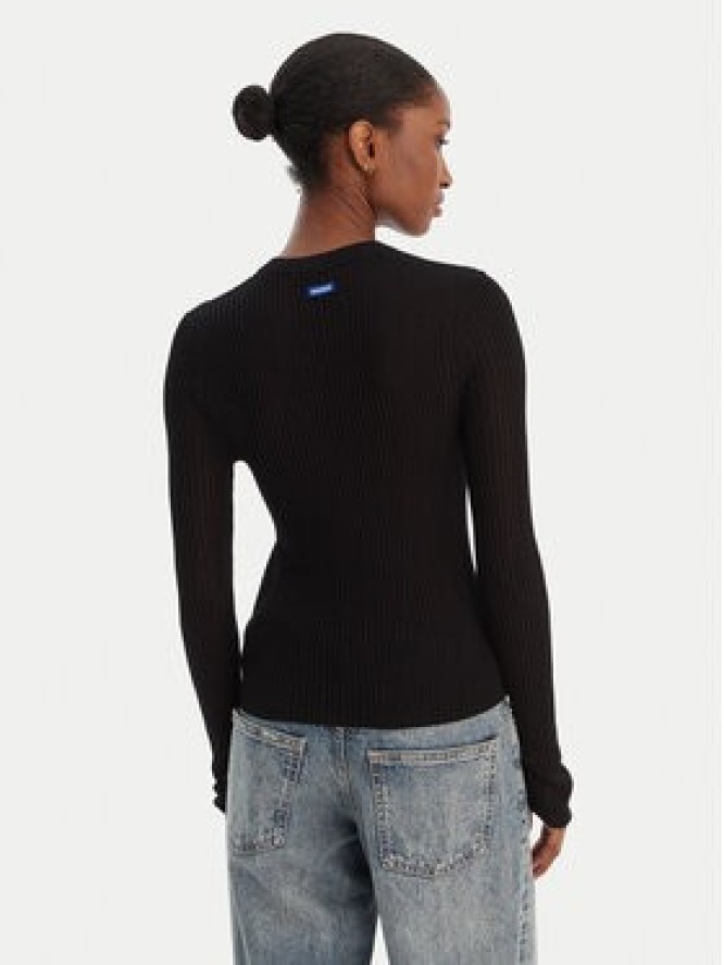 HUGO Sweter Somya_B 50554221 Czarny Slim Fit