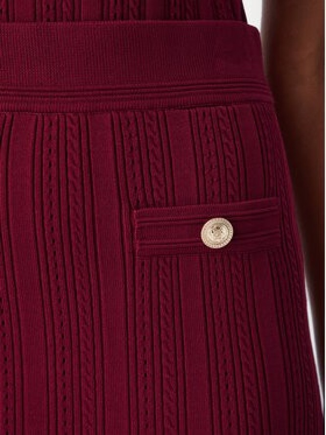 Guess Spódnica ołówkowa W6YD23 Z0974 Bordowy Slim Fit