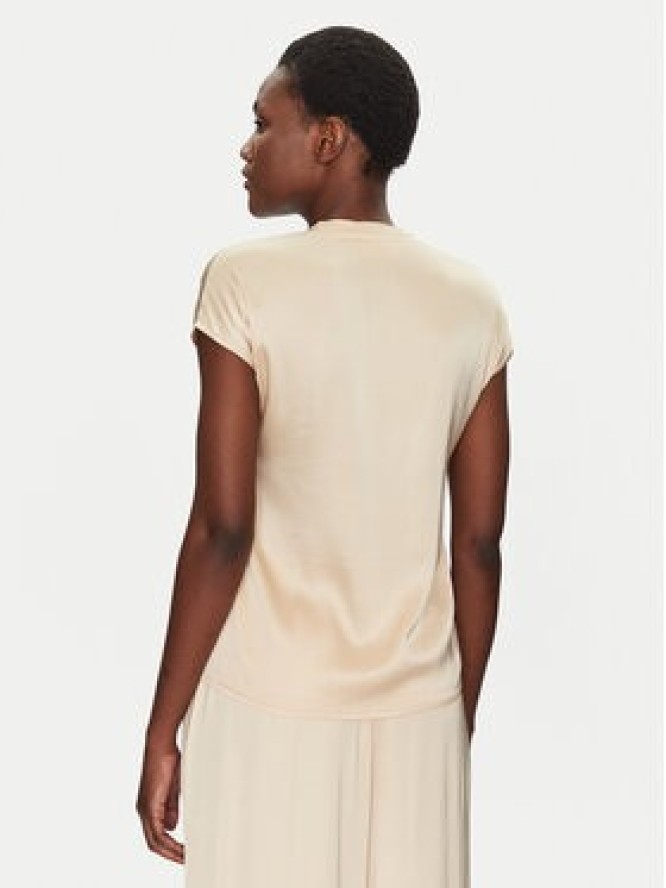 ViCOLO Bluzka TD0009 Beżowy Relaxed Fit