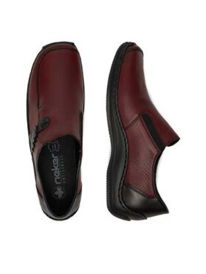 Rieker Półbuty L1759-30 Bordowy