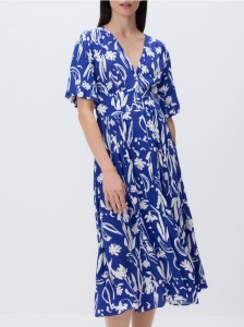 Sukienka z wiskozy - niebieski