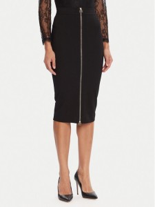Rinascimento Spódnica ołówkowa CFC0126163003 Czarny Slim Fit