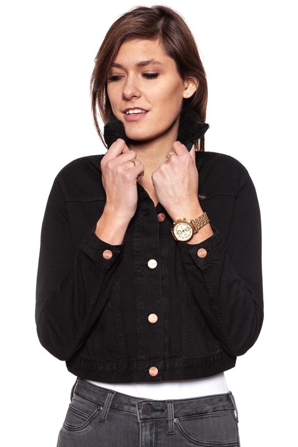 DAMSKA KURTKA JEANSOWA WRANGLER STAR JACKET BLACK STAR W413FG13D 112128773