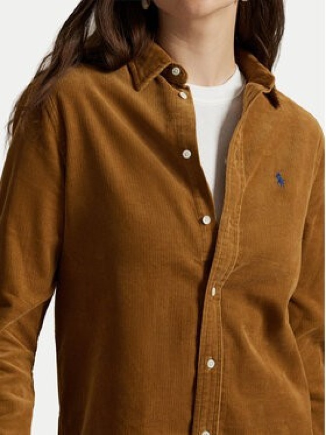 Polo Ralph Lauren Koszula 211A93203004 Brązowy jasny Regular Fit