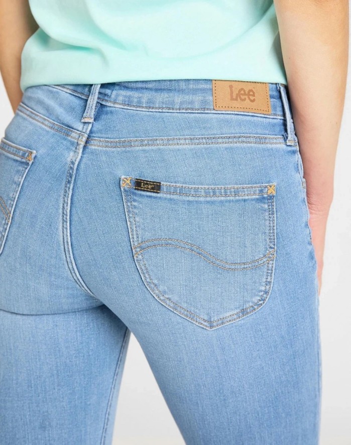 SPODNIE DAMSKIE LEE SCARLETT SKINNY LIGHT FLORIN L526MOHR 112111767