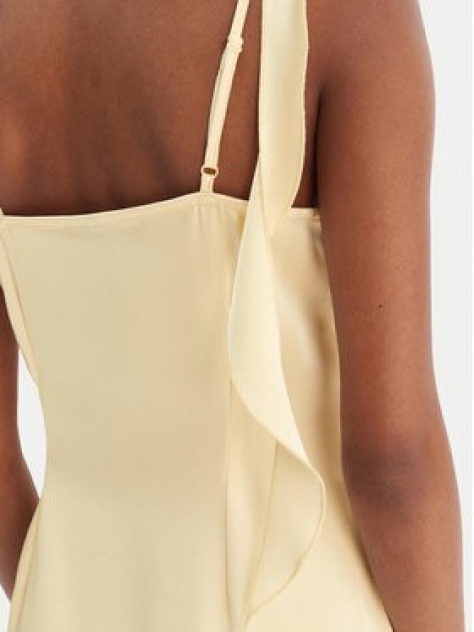 Vero Moda Sukienka koktajlowa Eloisa 10340914 Żółty Slim Fit