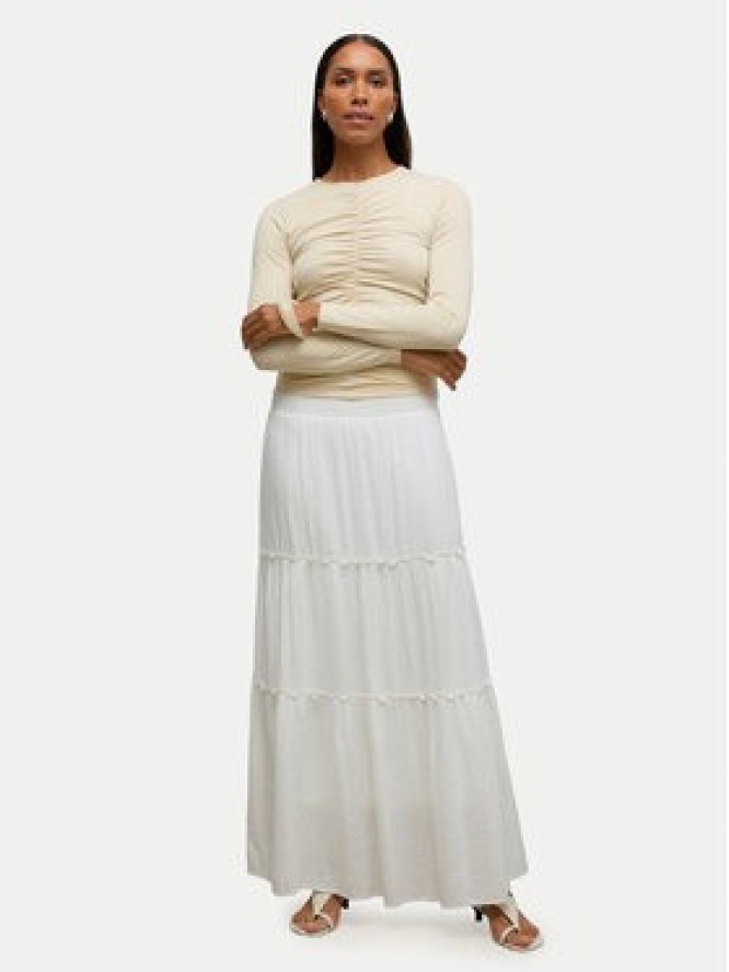 Vero Moda Spódnica maxi Keeley 10316487 Biały Regular Fit