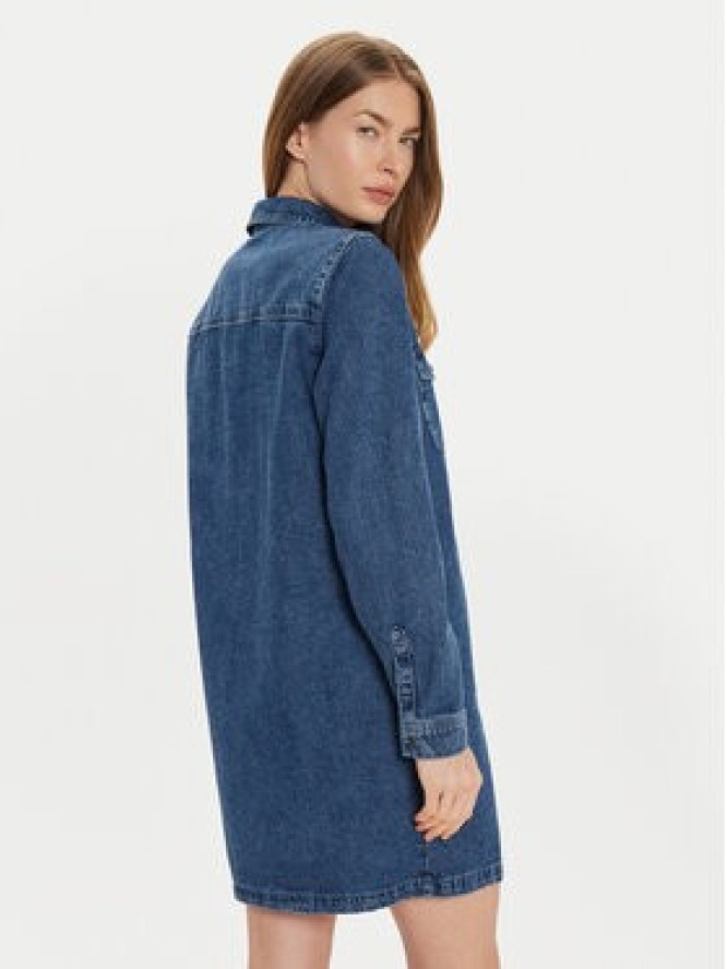 Noisy May Sukienka jeansowa New Signe 27034106 Granatowy Relaxed Fit