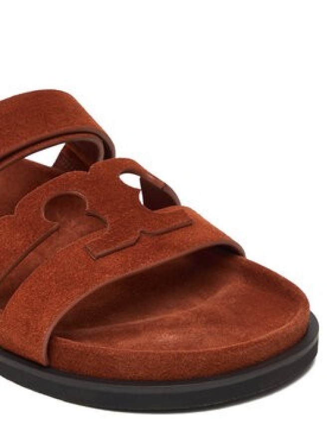 Tory Burch Klapki Ines Sport Slide 163481 Brązowy