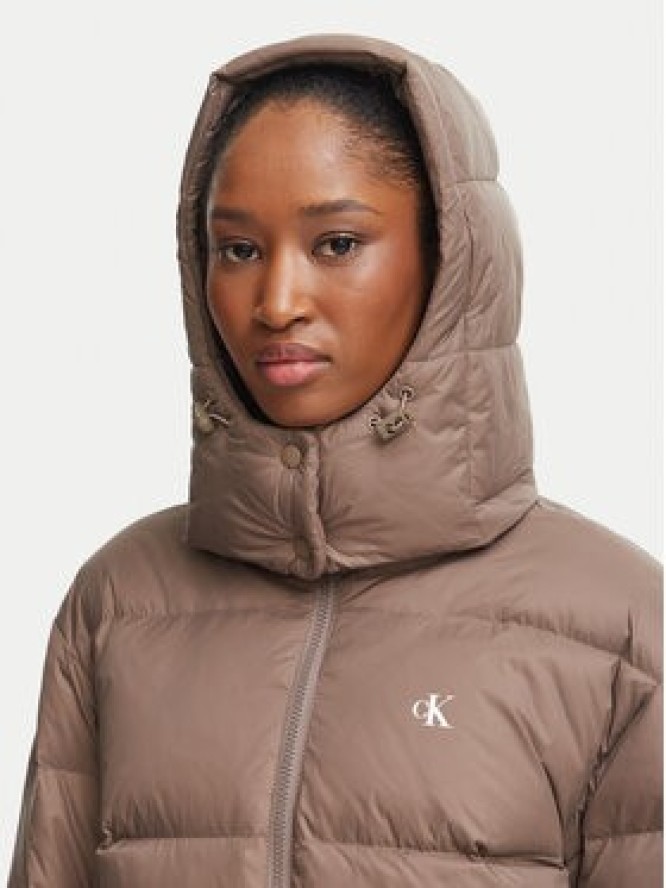 Calvin Klein Jeans Kurtka puchowa Essential LV047H500G Brązowy Relaxed Fit