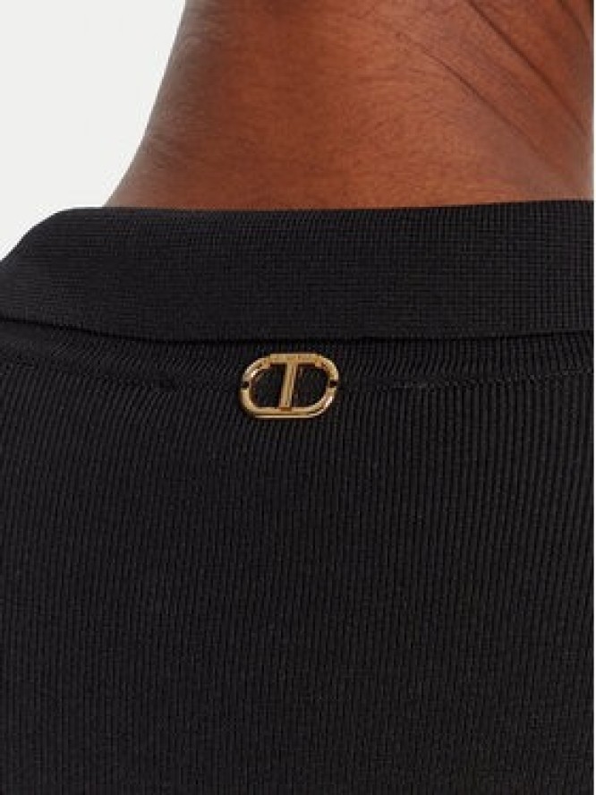 TWINSET Sukienka dzianinowa 252TP3110 Czarny Regular Fit