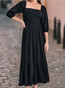 Sukienka midi - czarny