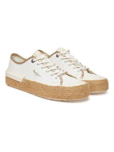 Pepe Jeans FOOTWEAR Sneakersy "Samoi" w kolorze białym rozmiar: 38