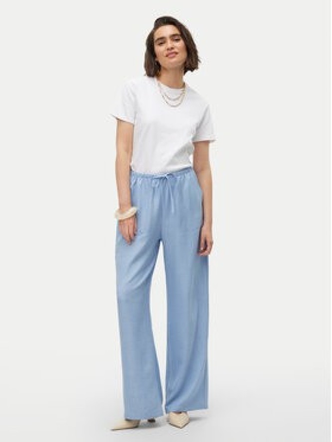 Vero Moda Spodnie materiałowe Melaney 10316385 Niebieski Loose Fit