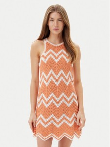 Pepe Jeans Sukienka letnia Oriana PL953728 Pomarańczowy Slim Fit