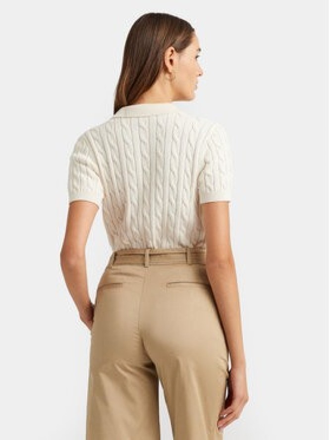 LAUREN RALPH LAUREN Polo 200932224001 Écru Slim Fit