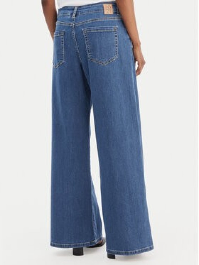 Marella Jeansy Disco 2615181111 Niebieski Wide Leg