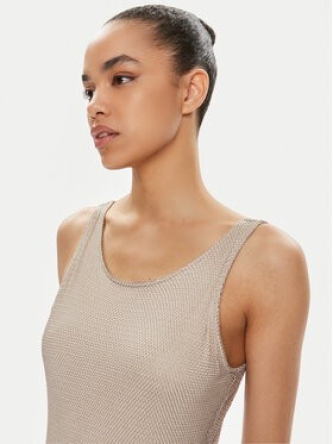 Rinascimento Sukienka codzienna CFC0118504003 Beżowy Regular Fit