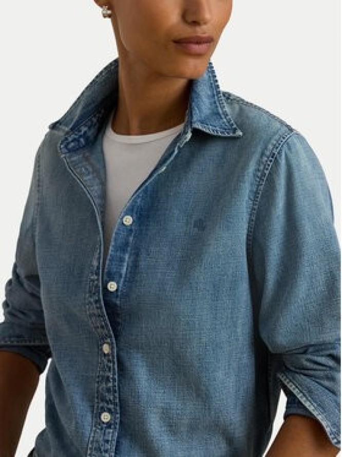 LAUREN RALPH LAUREN Koszula jeansowa 200P08166001 Niebieski Straight Fit