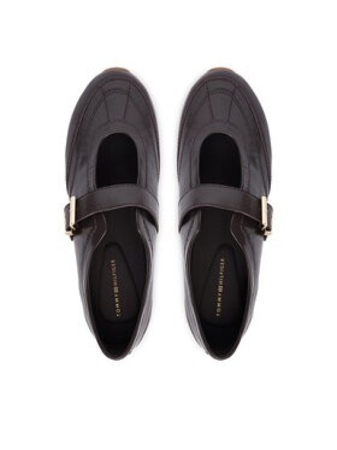 Tommy Hilfiger Baleriny Bella Ballet Mary Jane FW0FW09416 Brązowy