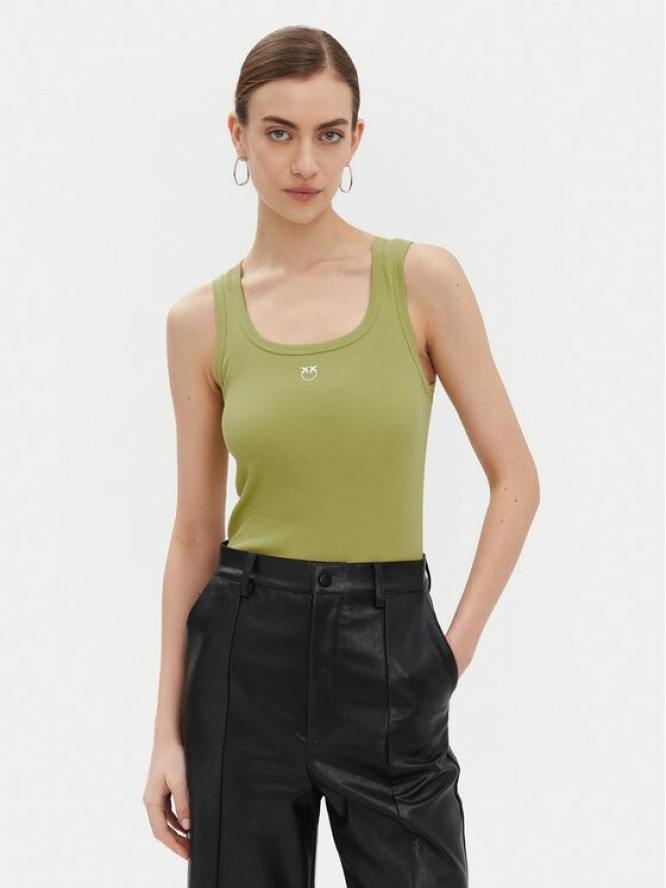 PINKO Top Calcolatore 100807 Zielony Regular Fit