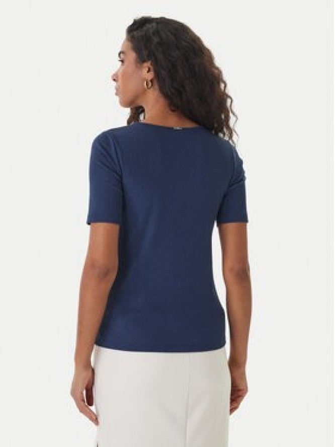 Fracomina T-Shirt FS26ST7008K420Q7 Granatowy Slim Fit