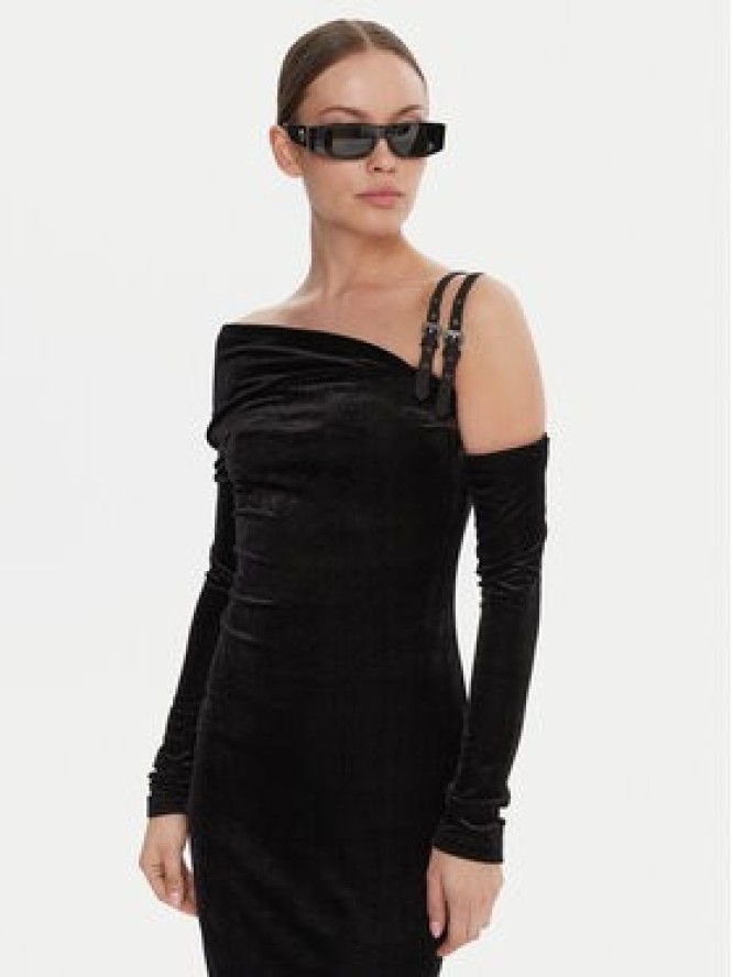 Versace Jeans Couture Sukienka koktajlowa 79HAO974 J0237 Czarny Slim Fit