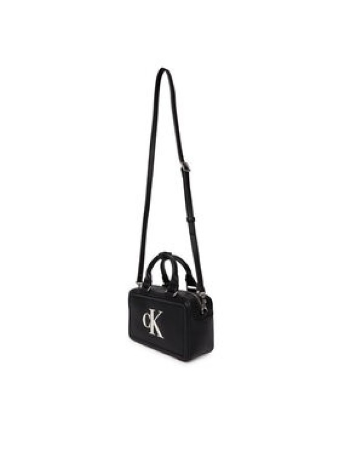 Calvin Klein Torebka Bold Ck Bauletto Crossbody LV04F3411G Czarny