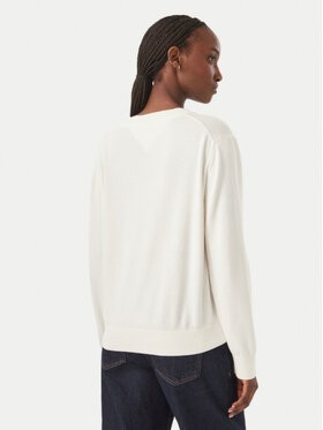 Tommy Jeans Sweter Essential DW0DW23362 Biały Regular Fit