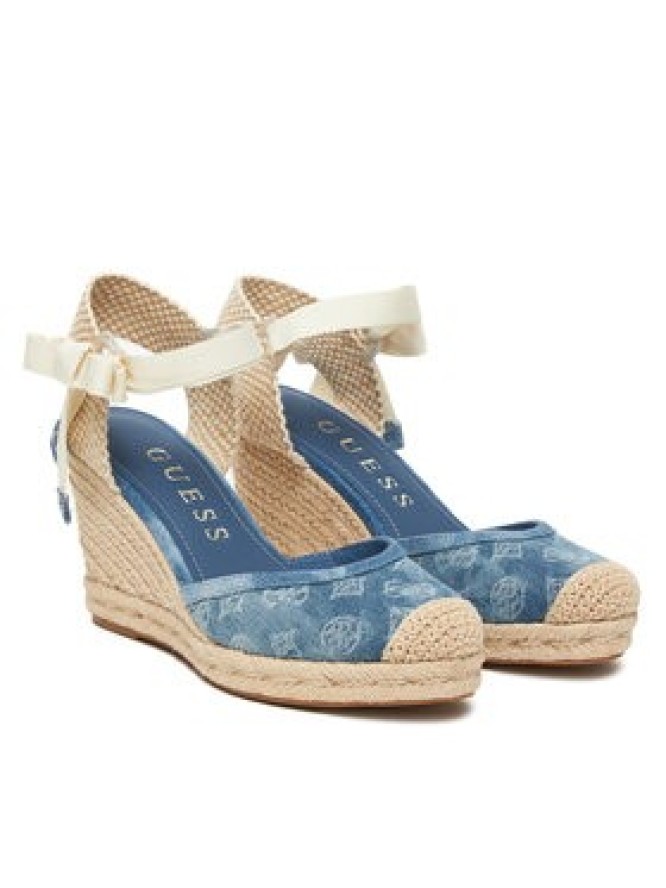 Guess Espadryle FLJCYR DEN04 Niebieski