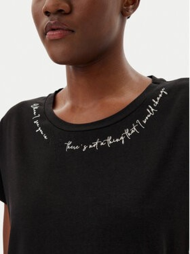 Liu Jo Sport T-Shirt TA5268 JS005 Czarny Regular Fit