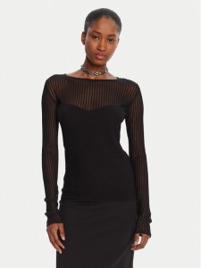Patrizia Pepe Sweter 8K0305/K143-K103 Czarny Regular Fit