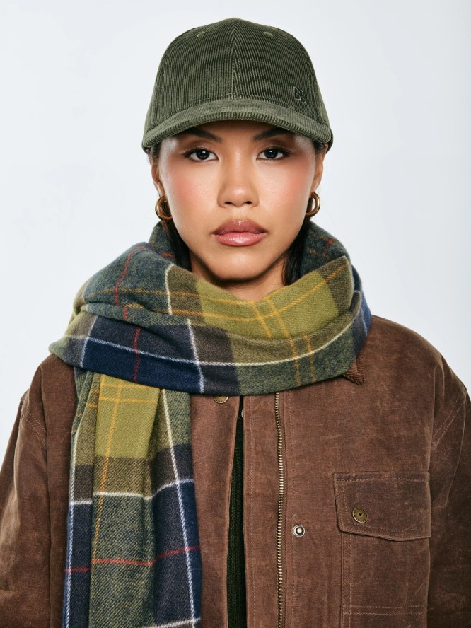 Czapka z daszkiem sztruksowa khaki Cordi 301