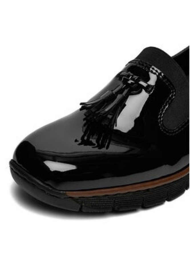 Rieker Półbuty 53751-00 Czarny