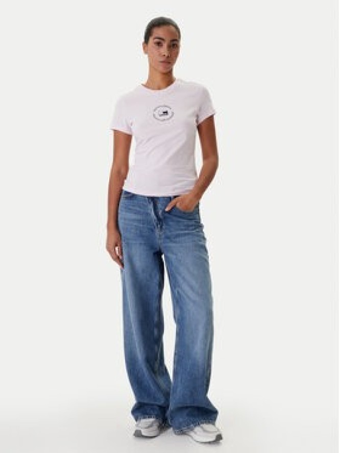 Tommy Jeans T-Shirt DW0DW22273 Różowy Slim Fit