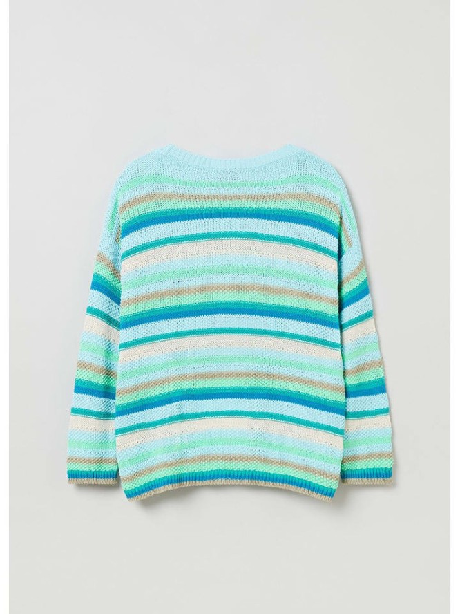 STEFANEL Sweter w kolorze turkusowo-niebieskim rozmiar: L