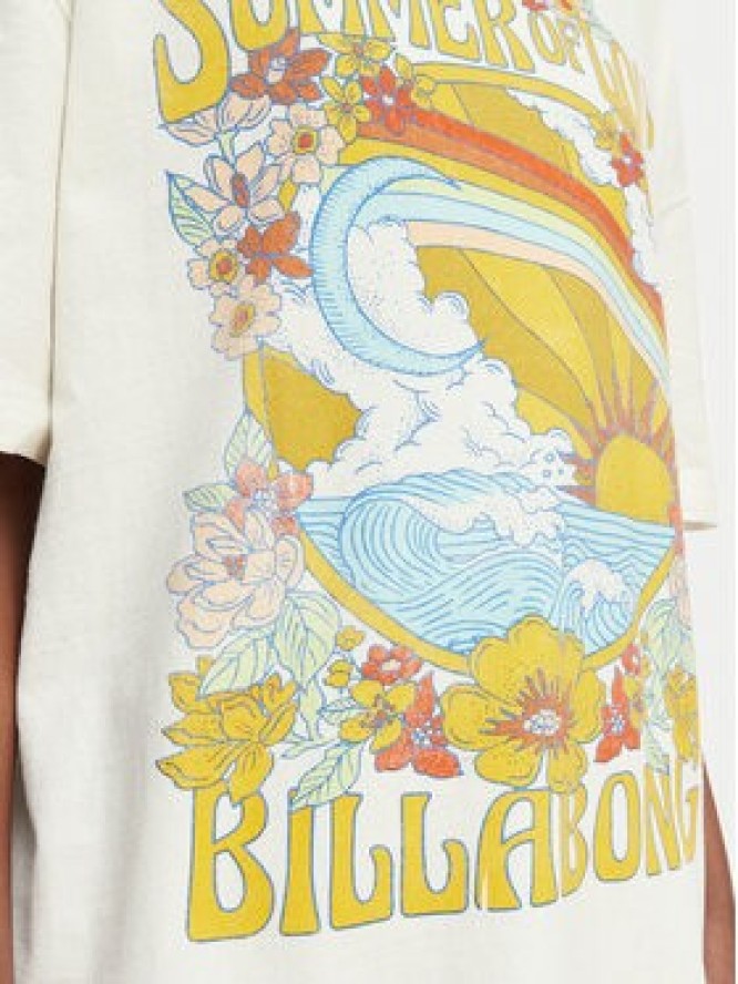 Billabong T-Shirt Summer Of Love EBJZT00592 Biały Loose Fit