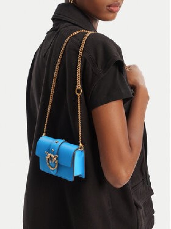 PINKO Torebka Love One Micro C . AI 24-25 PCPL 100064 A0F1 Niebieski