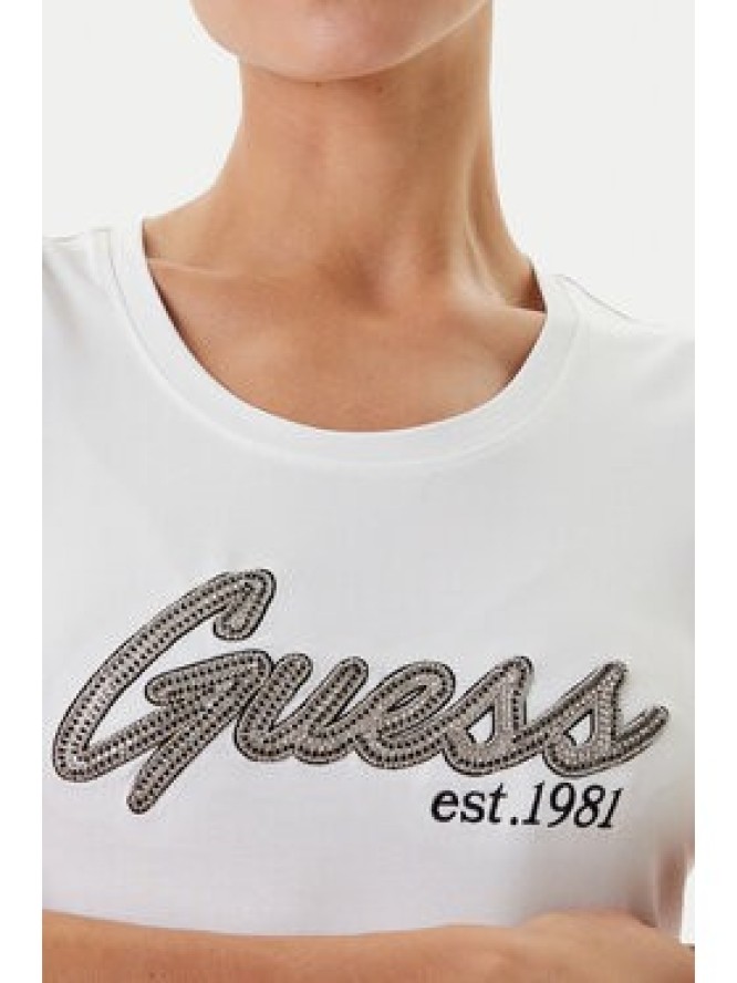 Guess T-Shirt W5YI16 J1314 Biały Regular Fit