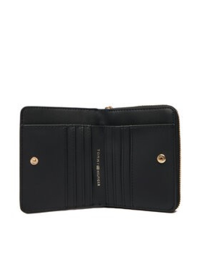 Tommy Hilfiger Portfel Med Za W/Flap Mono AW0AW18035 Czarny