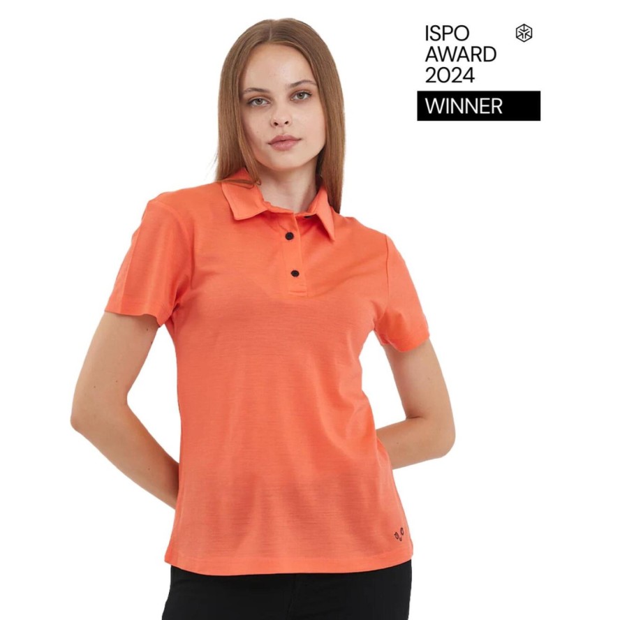 Koszulka Polo Damska 100% Merino Woolona