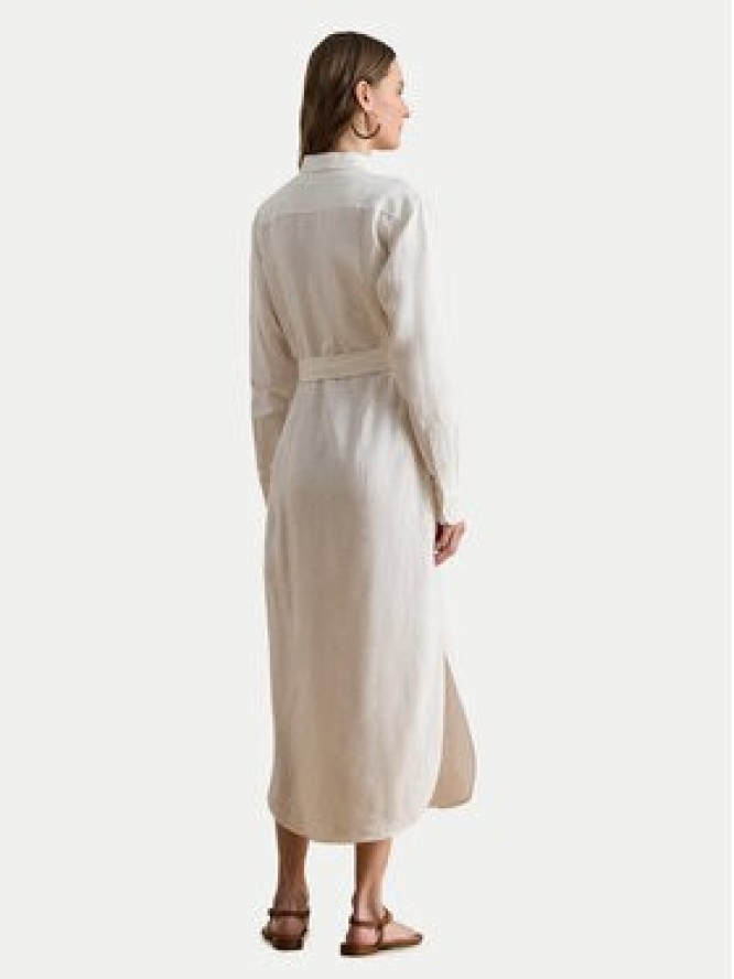 LAUREN RALPH LAUREN Sukienka koszulowa 200P13685001 Écru Regular Fit