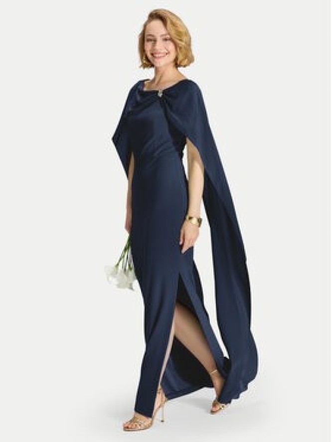 Swing Sukienka wieczorowa 5AK11900 Granatowy Regular Fit