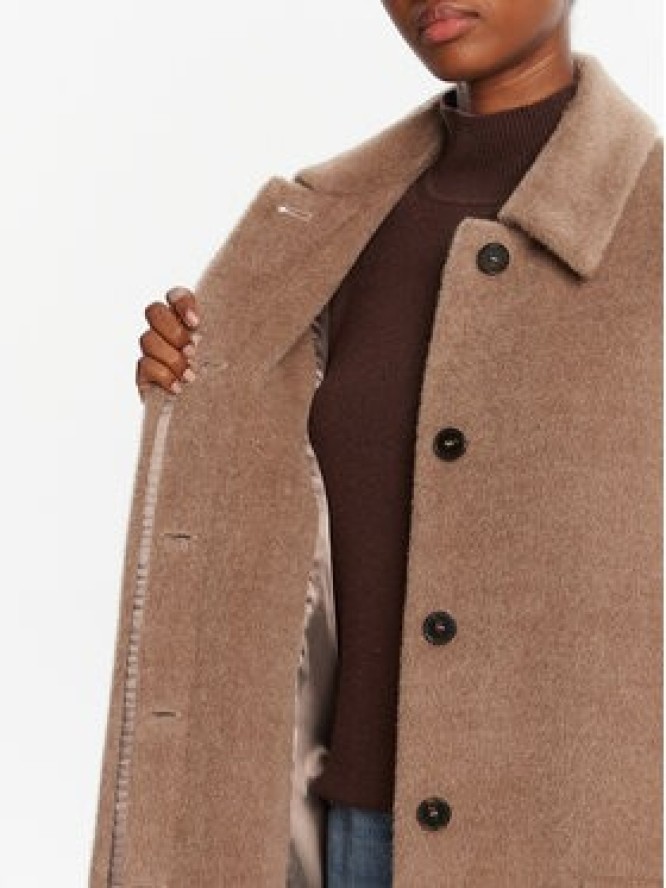 Marella Płaszcz wełniany Icam 2523016122 Beżowy Regular Fit