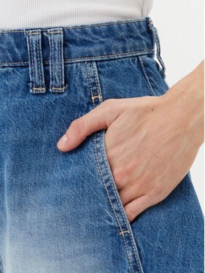 Please Szorty jeansowe D0KDEH0W7S Niebieski Regular Fit