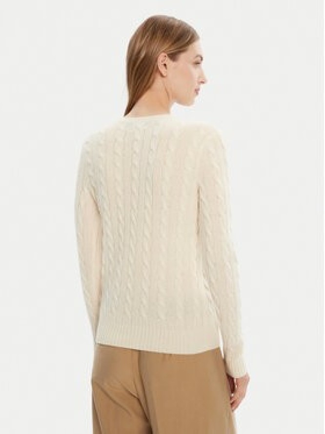 Polo Ralph Lauren Sweter 211971866001 Écru Slim Fit